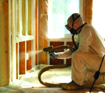 spray foam insulation installation